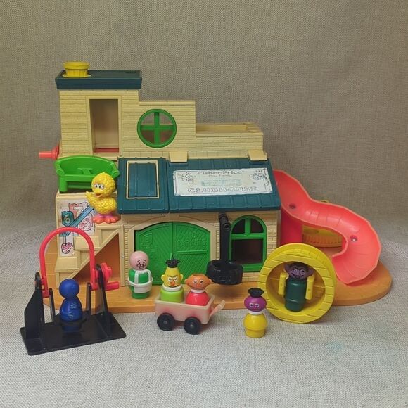 Sesame Street Clubhouse #937, figures, little people Fisher Price